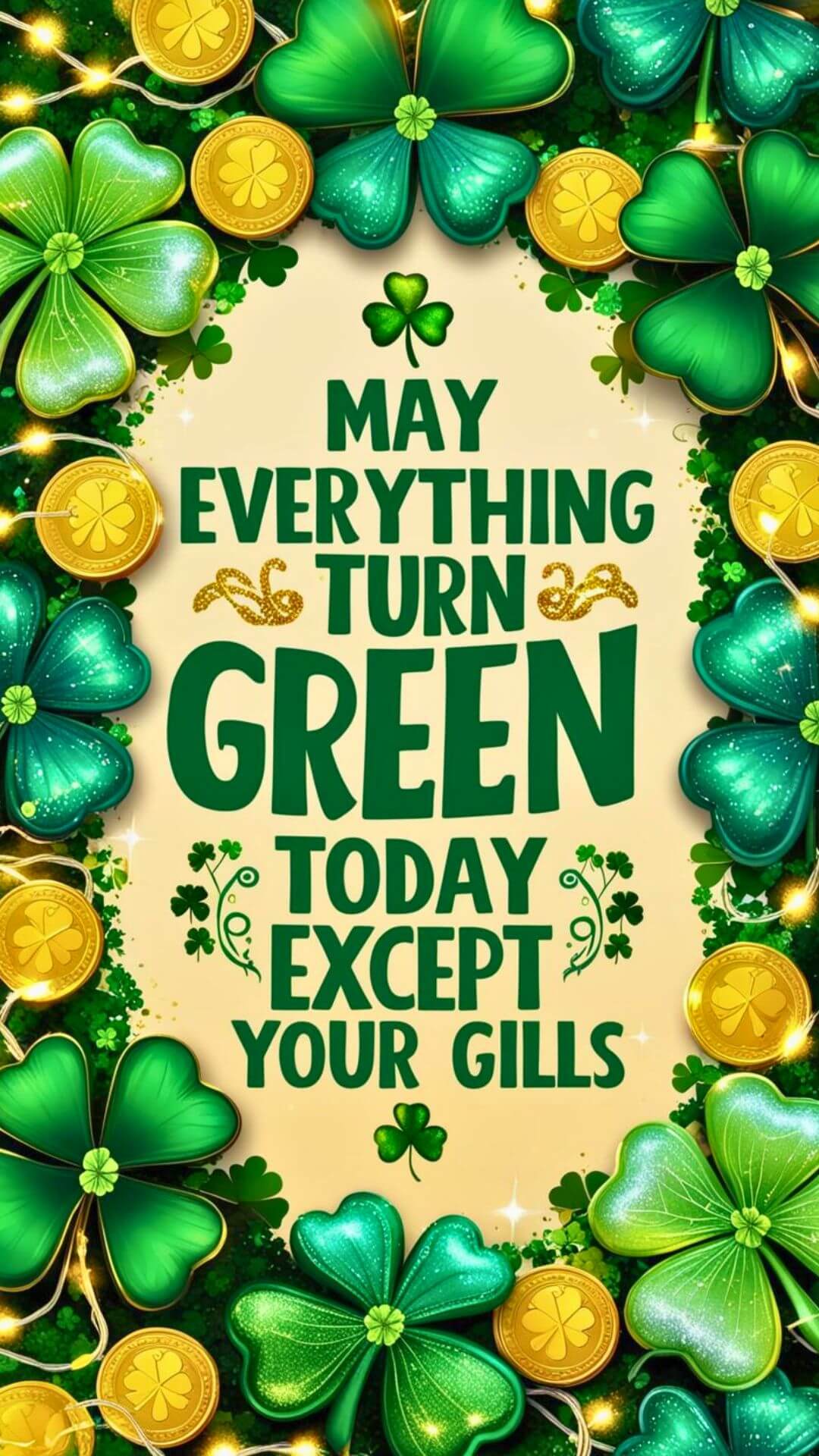 May Everything Turn Green Today Except Your Gills Phone Wallpaper