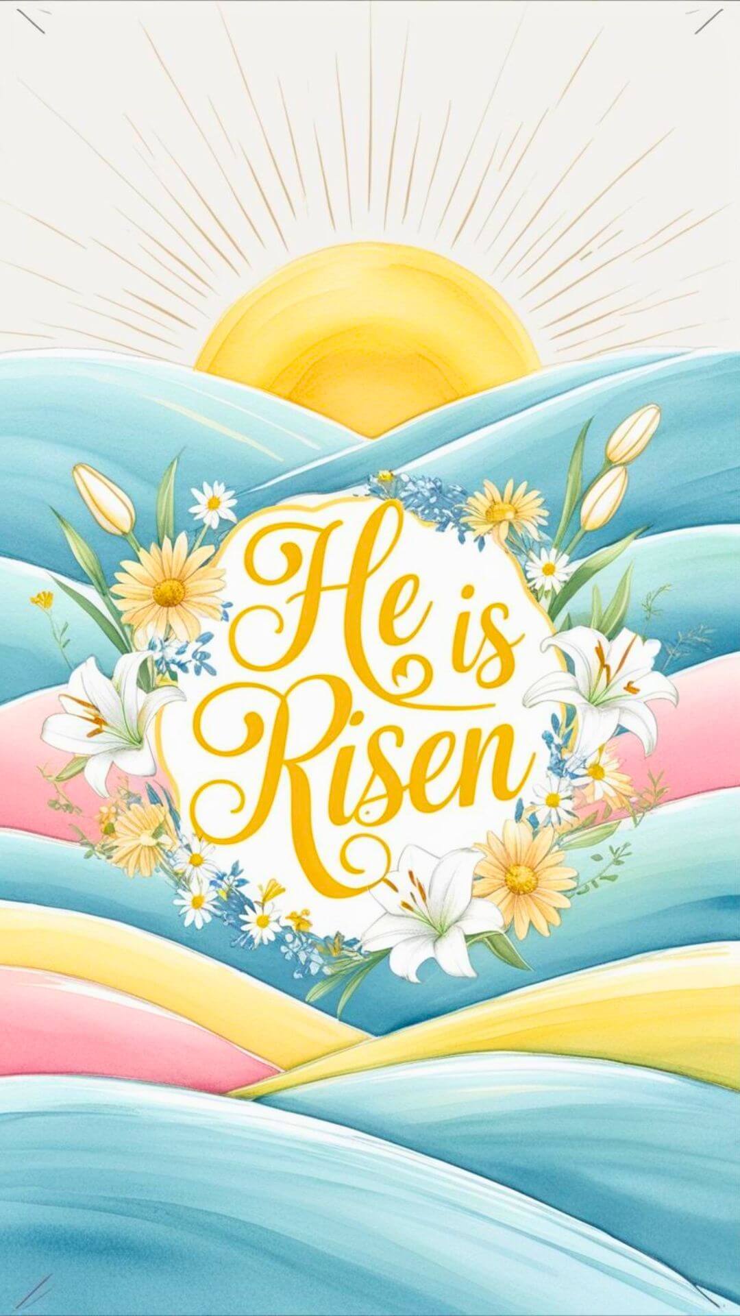 He Is Risen Phone Wallpaper